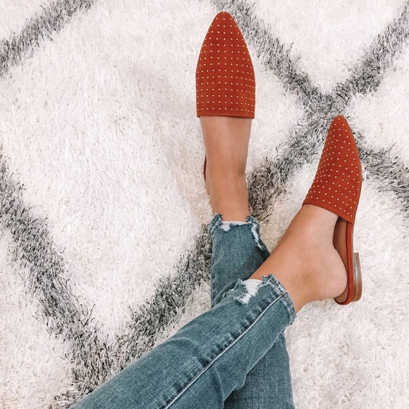 Steve Madden Shoes - Steve Madden Studded Suede Mules